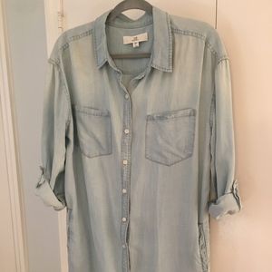 Thread Supply Denim Ombre Shirt Dress Small